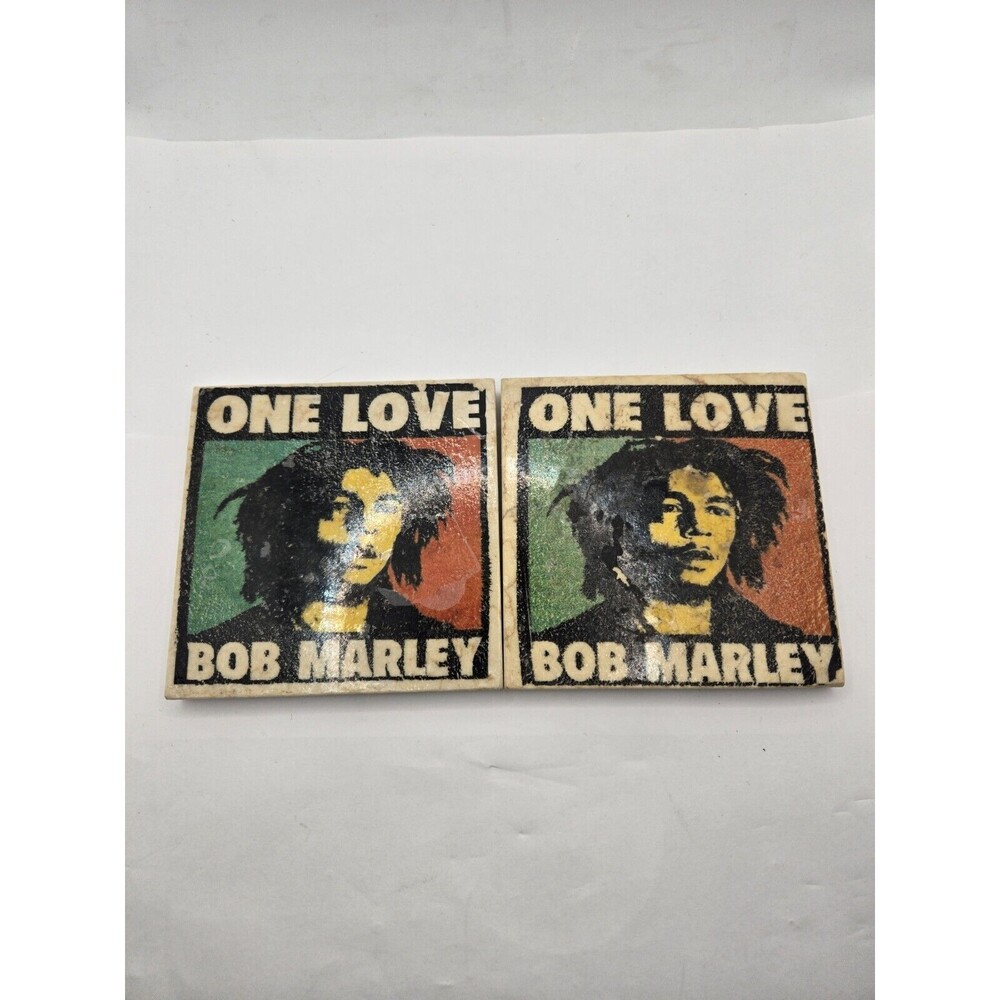 Bob Marley Stone Coaster's Handmade in La. Vintage Not Perfect
